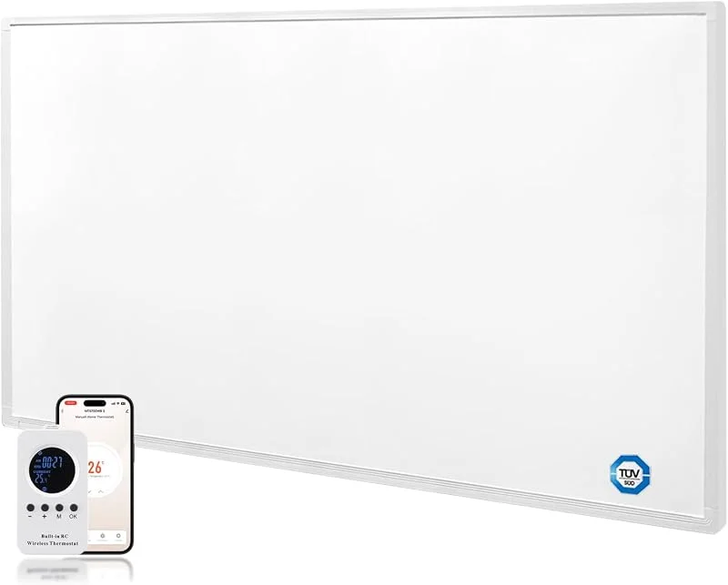 Pannello Radiante Infrarossi 600W, Stufetta Elettrica da Bagno — Riscaldamento