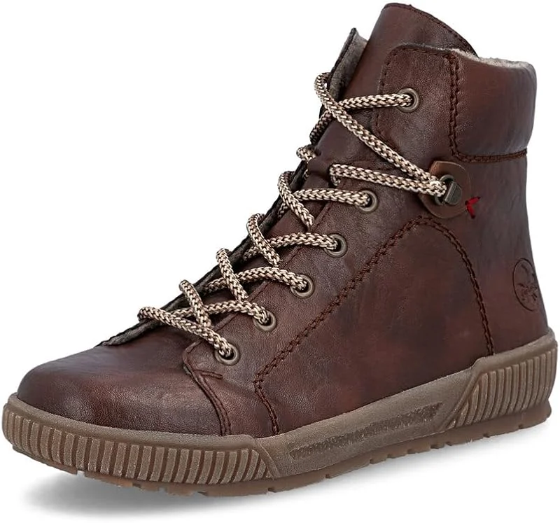 Rieker Donna Sneaker N0730, Signora Sneaker Basse, Soletta Removibile — Abbigliamento riscaldato