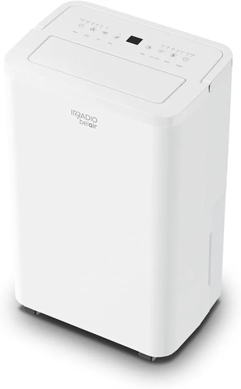 BALTIC 10, Deumidificatore 10L con Ruote, Flusso d'aria 100m³, h, Modalità Lavanderia, Funzione Scongelamento, Controllo Remoto, Indicatore Umidità, Gas R290, Timer 24 ore, 39dB