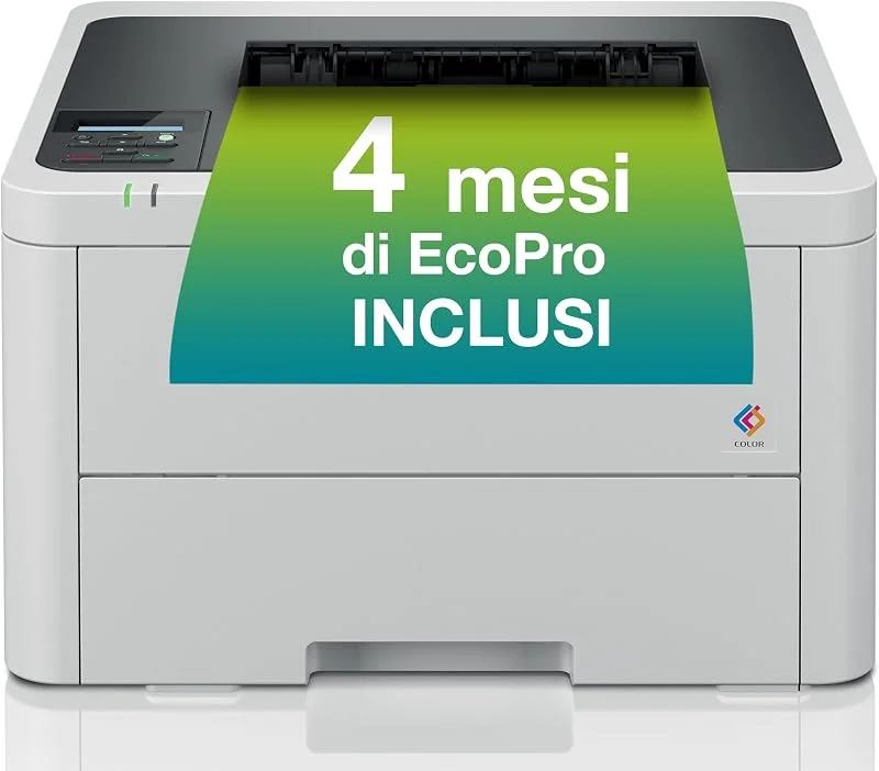 Brother HLL3220CWE, LED a Colori Ecopro ready, 18 ppm, Display LCD — Riscaldamento