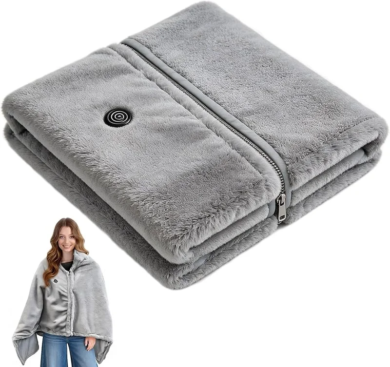 Coperta Elettrica, 160x90, 3 Temp, USB, Morbida — Riscaldamento