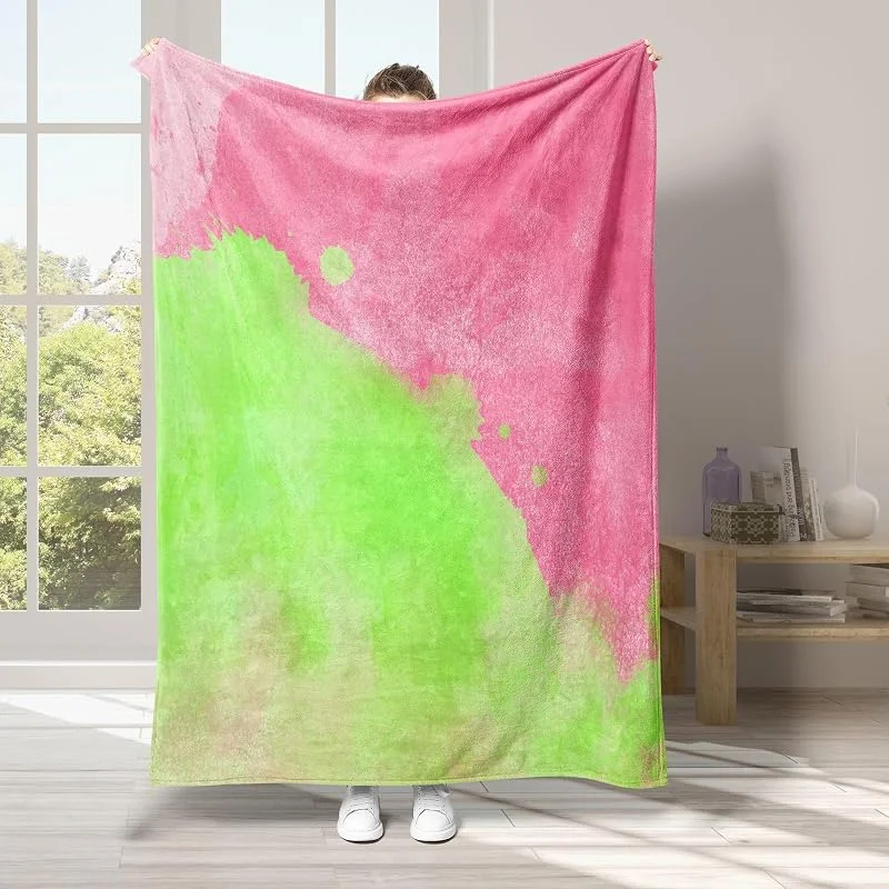 Semplicità Coperta di Flanella 220x240cm, Modello Blanket Morbido Caldo e Confortevole, Modello di Copert con Stampa 3D, Adatto a Tutte le Stagioni — Riscaldamento