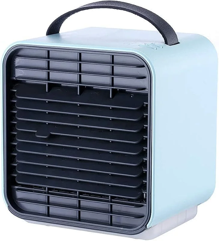 Raffreddatore d'Aria Condizionatore Personale evaporativo, umidificatori, Ricaricabile Tramite USB, Piccola unità di Raffreddamento, Silenzioso e a Risparmio energetico, Ecologico, Mini Formato — Umidificatore