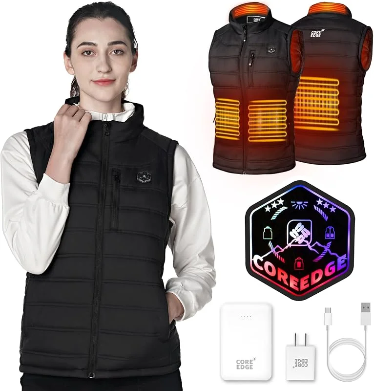 Gilet da donna, leggero, lavabile, invernale, per campeggio, escursionismo, caccia — Abbigliamento riscaldato