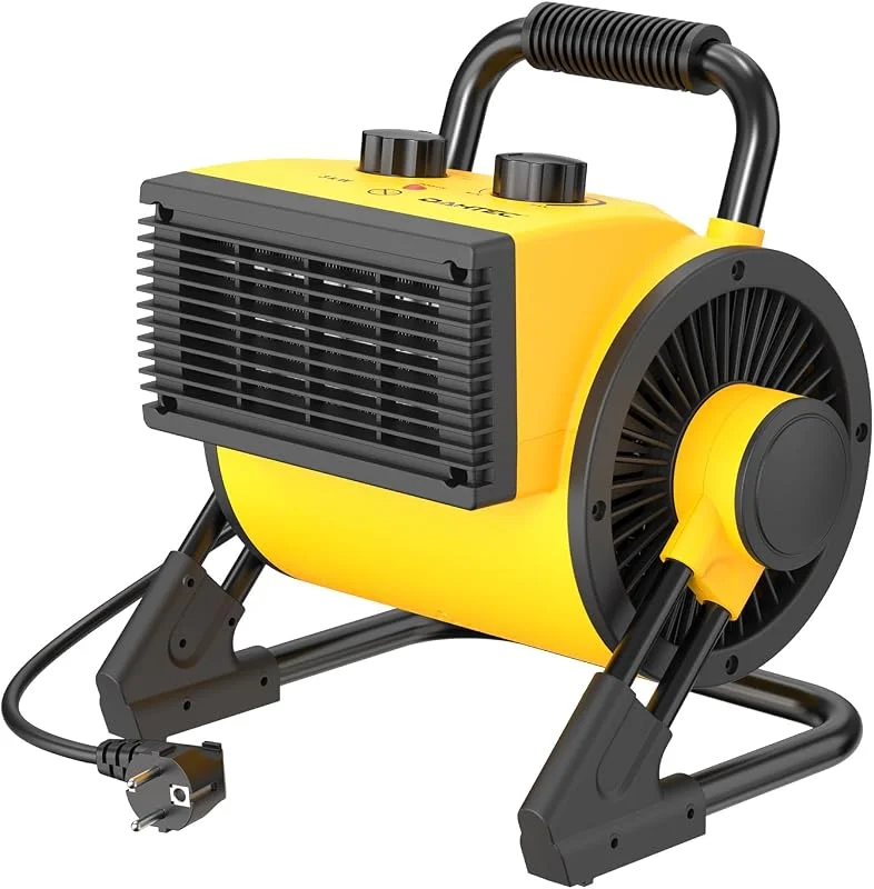 DAHTEC Termoventilatore Ceramico 3 kW con Termostato Riscaldatore Elettrico — Riscaldamento