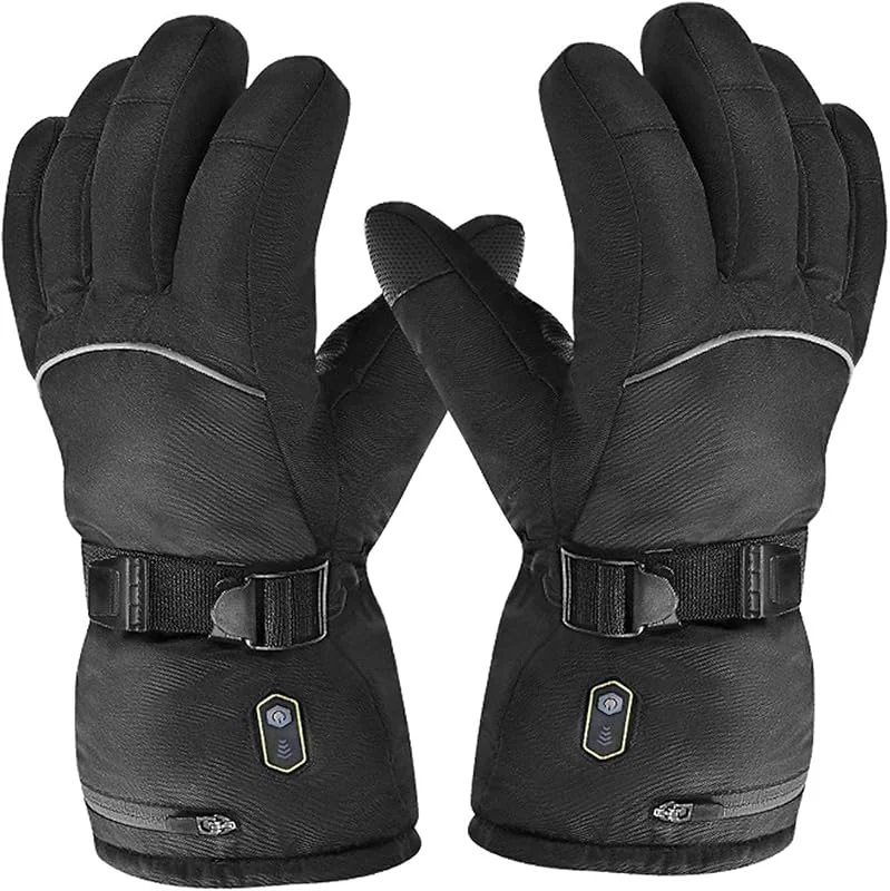 Guanti riscaldati 7.4V 2200mAh Guanto riscaldante a Batteria Ricaricabile per Uomo Donna Scaldamani Impermeabile riscaldato Fino a 2-6H — Abbigliamento riscaldato