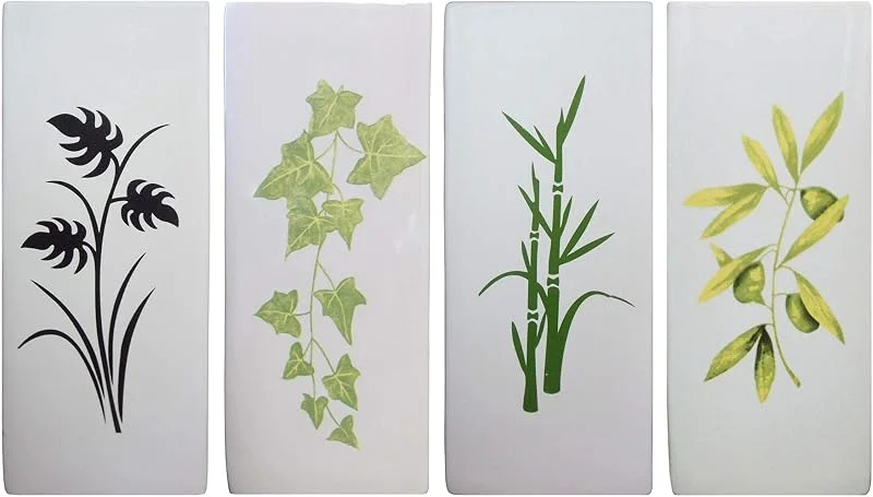 a1672 PLANTS - Confezione di 4 umidificatori in ceramica da appendere al radiatore termosifone, evaporatori, diffusori umidità — Umidificatore