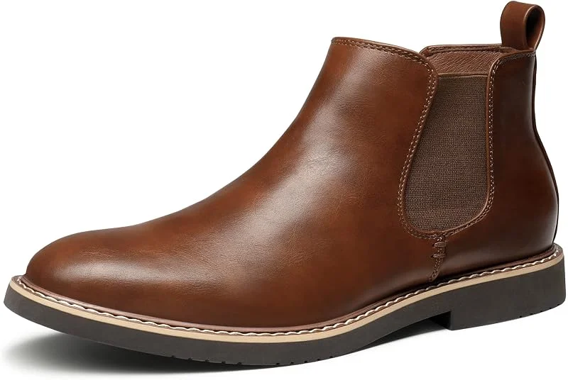 Bruno Marc Chelsea boots uomo pelle scamosciata — Abbigliamento riscaldato