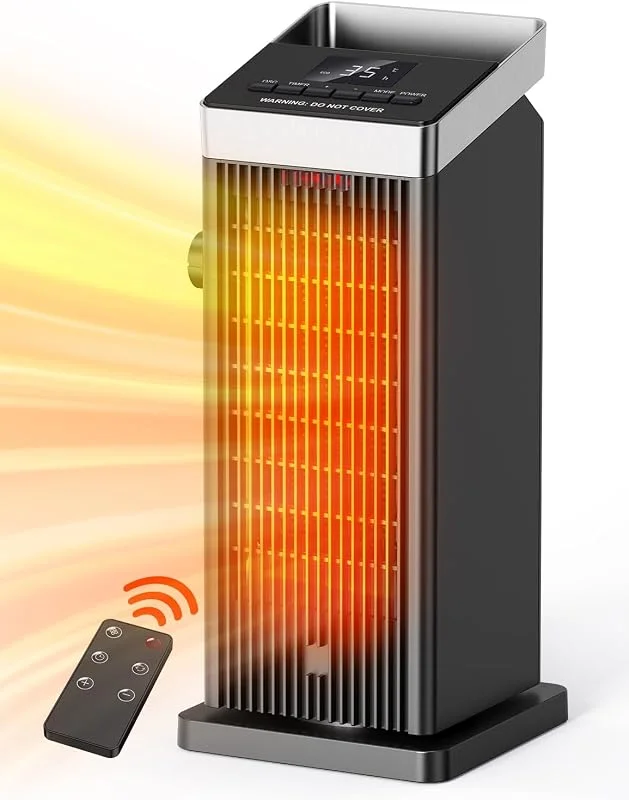 QEXREED Stufetta Elettrica Basso Consumo, 2000W PTC Stufette Elettriche — Riscaldamento