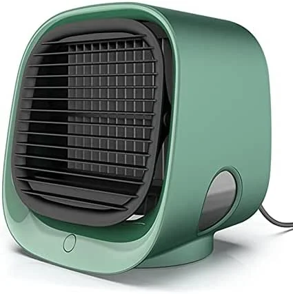 Mini USB condizionatore d'Aria Ventola di Raffreddamento Ventola di Raffreddamento dell'Aria da Tavolo umidificatore purificatore per Ufficio Camera da Letto con 7 Colori di Luce