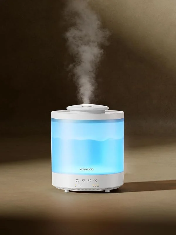 Homvana Umidificatore Ambiente Bambini, Cool Mist, 28dB, 1.5L, Singolo