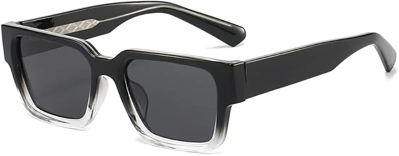 Occhiali da sole quadrati classici per donna e uomo, con lenti in metallo e protezione solare, per guida e pesca — Solari