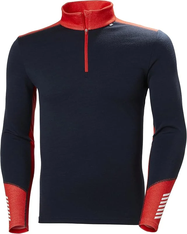Helly Hansen Uomo Maglietta Termica Lifa Merino Mezza Zip — Abbigliamento riscaldato
