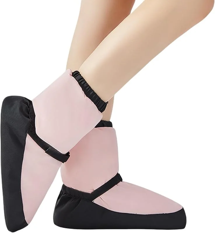 KAISUN Stivale Balletto, Warm Up Bootie, Scarpe da Ballo Donna, Dance Stivali Ballo Caldo Stivali Invernali Scarpe Allenamento Riscaldano(Rose, S(36-38)) — Abbigliamento riscaldato