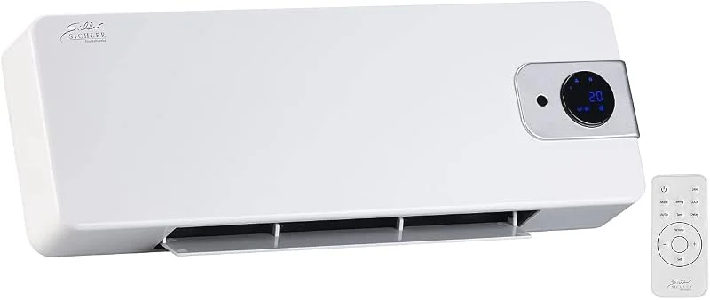 Sichler Haushaltsgeräte riscaldamento a parete in ceramica: Ceramica- Ventilatore a parete (riscaldamento ceramico, termoventilatore da, bagno)