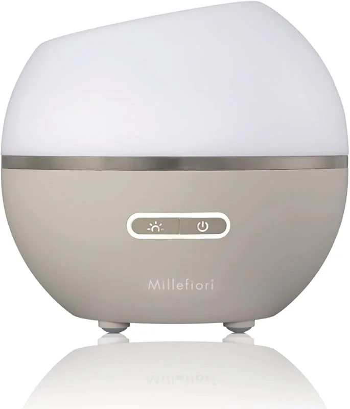 Millefiori Milano – Hydro Diffusore a Ultrasuoni Mezza Sfera Tortora – Diffusore Ambiente con LED Multicolore e Spegnimento Automatico, Ideale per Casa e Ufficio — Casa e cucina