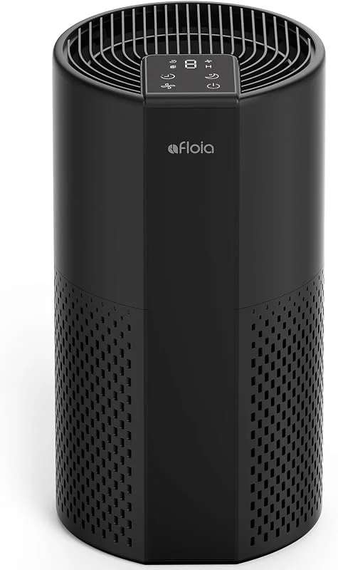 Afloia Purificatore d'aria per la casa, filtro lavabile 4 in 1 per allergie, copre fino a 300 m², funzionamento silenzioso, spegnimento automatico e luce notturna, rimuove peli di animali, polline — Umidificatore