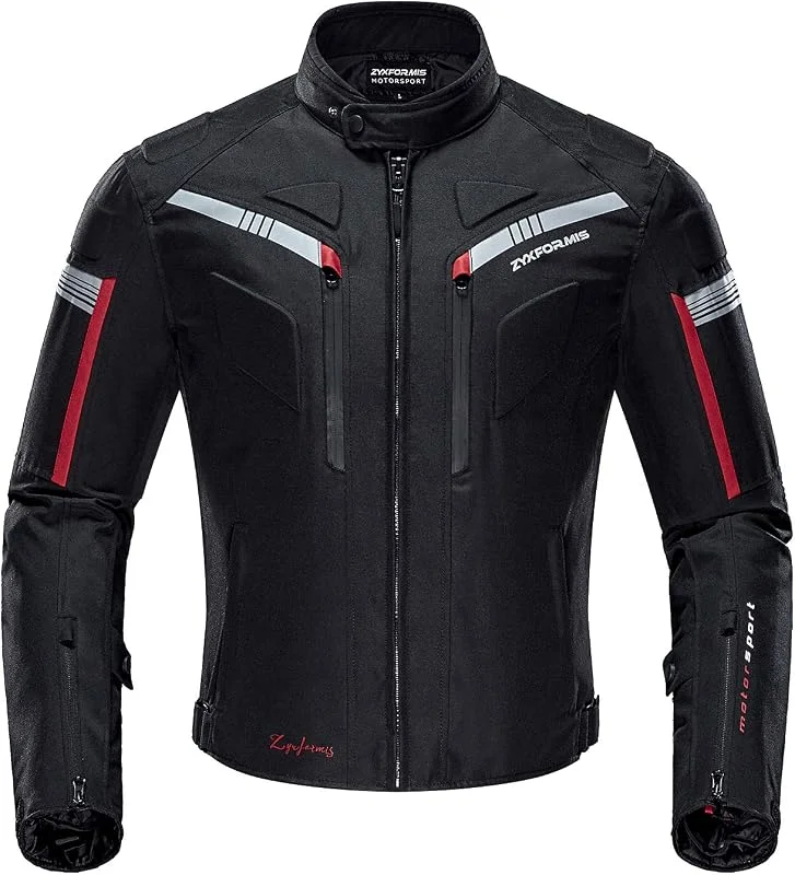 Giacca Motocicletta, giubbotto moto Antivento impermeabile con protezioni per spalle e gomiti per uomo estiva inverno — Abbigliamento riscaldato