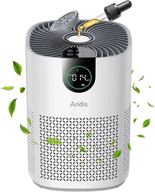 Aridis Purificatore d'aria per chi soffre di allergie HEPA per camera da — Umidificatore