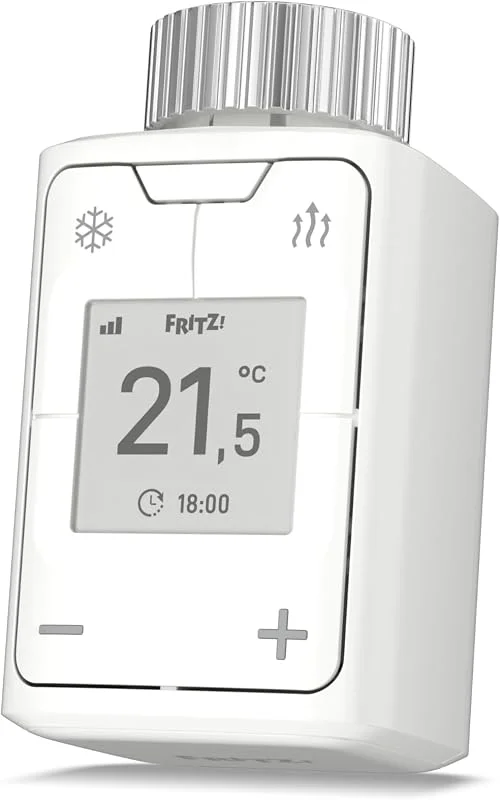 FRITZ! AVM DECT 302 Termostato Intelligente per un Riscaldamento Efficiente e Ottimale Comfort per la Tua Smart Home, Funziona con i Radaitori Più Comuni e Una FRITZ!Box con Base DECT Integrata