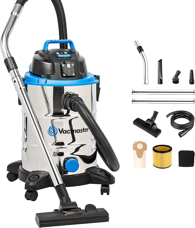 Vacmaster Aspiratori Solidi e Liquidi Inossidabile Funzione Soffiante 1500W — Riscaldamento