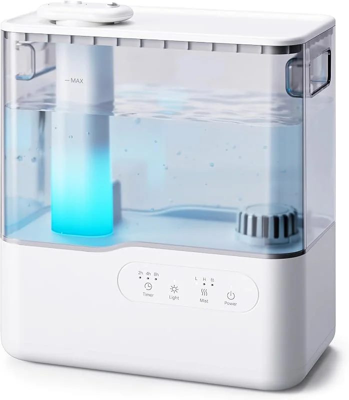 AROEVE 5L Umidificatore Nebbia Fredda per Ambiente Luci Ambientali 7 Colori