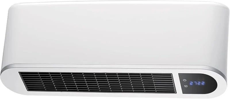 VELAMP - Termoventilatore Ceramico 2000W per Spazi da 20m² e Bagno Antispruzzi - Stufa Elettrica da Parete con Display e Telecomando - Radiatore a Riscaldamento Rapido, Timer Regolabile e Ventilazione