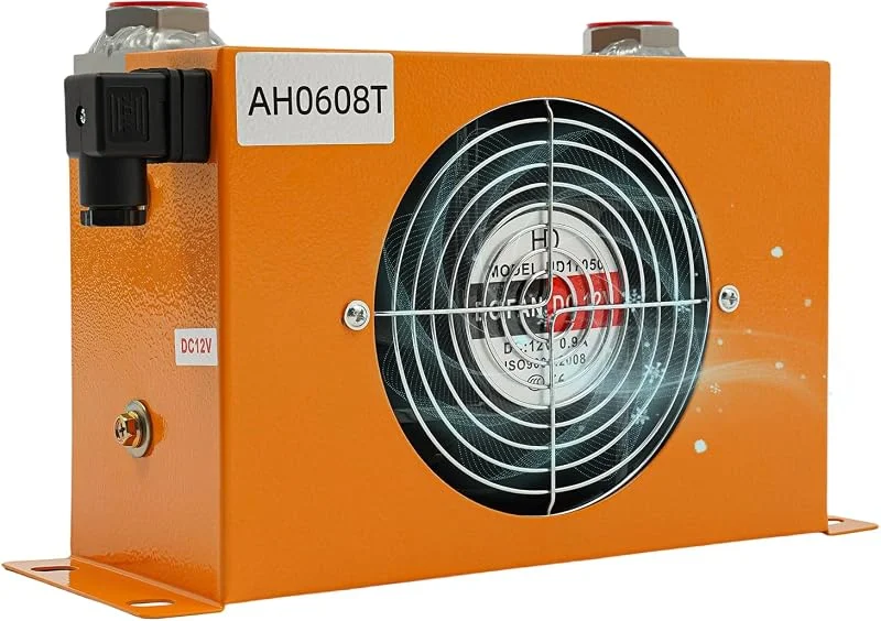 Radiatore ad olio idraulico, condensatore ad aria, DC12 V, 170 mm, 2300 kcal, H, compatto a olio, per azionamenti navali, veicoli 60 LPM — Riscaldamento