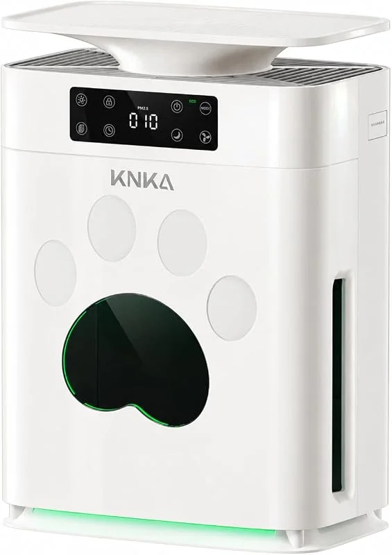 KNKA APH2500P PetAir Purificatore d'Aria per Peli di Animali, fino a 52 m² — Umidificatore