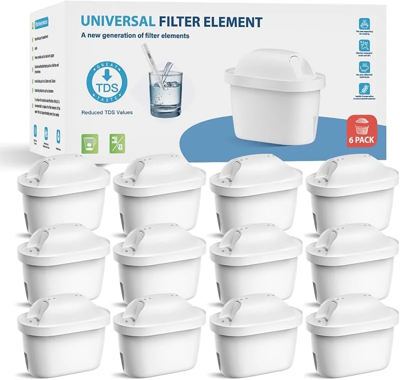 Cartucce di ricambio per filtro dell'acqua Brita Marella, filtro dell'acqua, filtro migliorato, per ridurre il TDS compatibile con Brita Maxtra+ Plus Maxtra Pro All-in-1 (12-PLUS) — Umidificatore