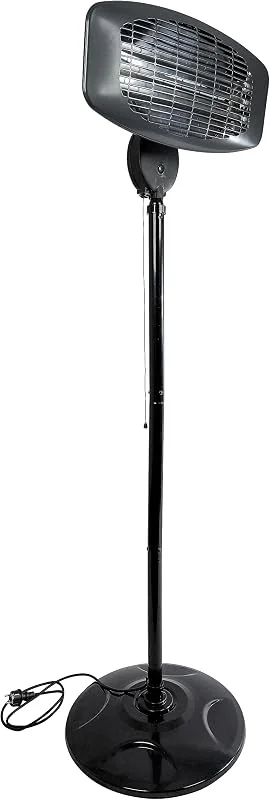Güde Stufa a infrarossi GIH 2000 (potenza di riscaldamento 2000 W, 3 livelli di riscaldamento (650, 1035, 2000 W), 15 m³ max. capacità di riscaldamento ambiente, elementi riscaldanti al quarzo, grande