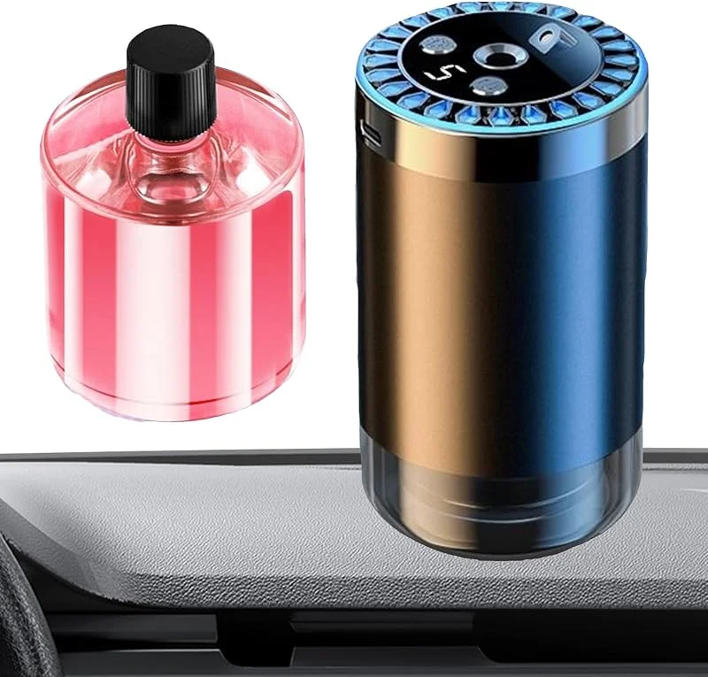 Profumatore Per Auto Smart - Decorazione Aromaterapia LED 7 Colori USB Smart, Diffusore di Essenze Intelligente per Veicoli - per Viaggi Vacanze Casa Ufficio e Interni Auto — Umidificatore