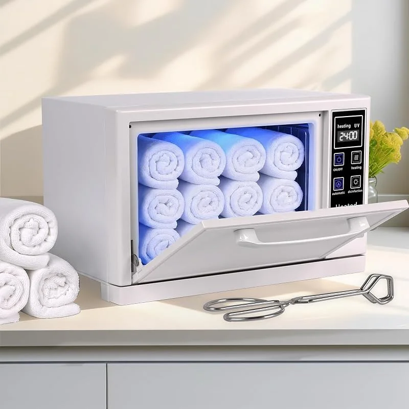 Armadio scaldasalviette caldo 5.5L con funzione luce UV - bianco — Riscaldamento