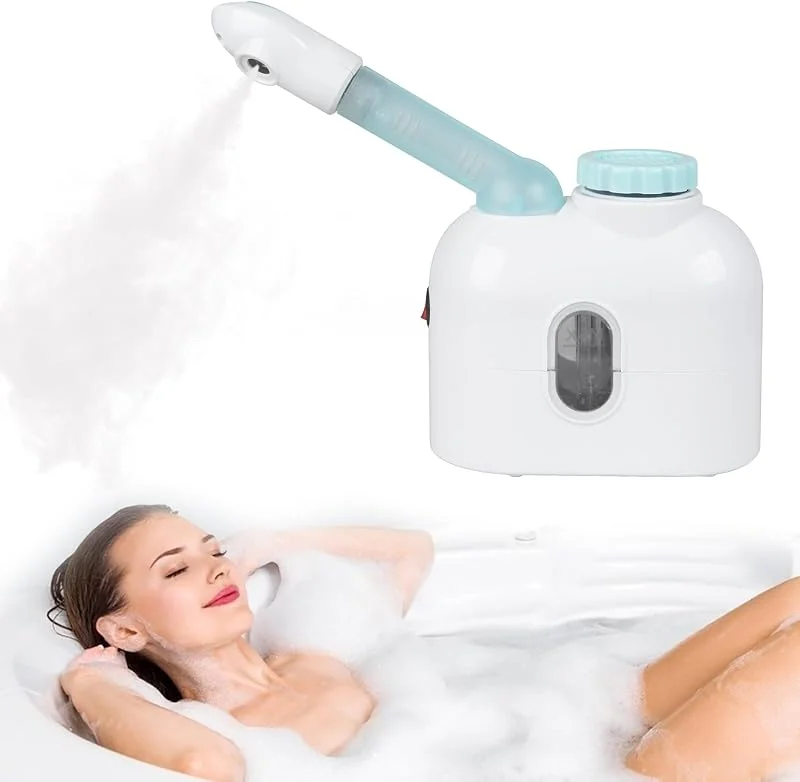 Vaporizzatore facciale, Vaporizzatore facciale, Umidificatore, Beauty Spa Cura della pelle personale Cura del viso Vaporizzatore (verde)