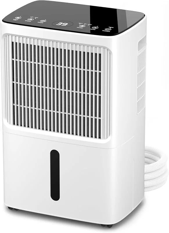 Deumidificatore con display LED, timer e blocco bambini, Rimuove 16 litri di umidità ogni 24 ore, Per stanze di circa 70 m² (140 m³), risparmio energetico con sensore di umidità