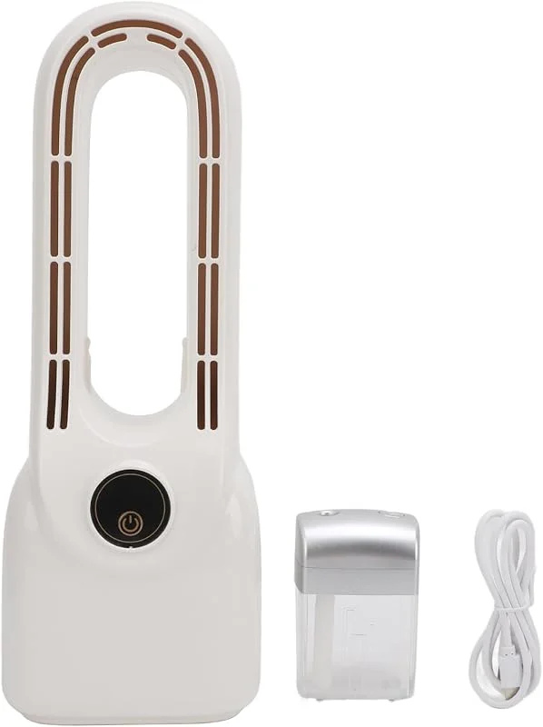Pilipane la senza lama con umidificatore di nebbia ABS a 6 velocità Vel da scrivania USB di raffreddamento senza lama silenziosa con luci colorate per ufficio camera da letto