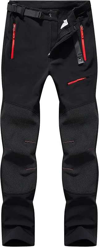 Pantaloni Trekking Sci Lavoro Uomo Impermeabile Foderato in Pile — Abbigliamento riscaldato