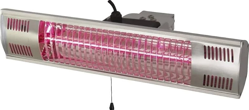 Faretto a Onde Corte IR Basic, 1500 Watt, Protezione IP55, con Supporto inclinabile per Montaggio a Parete — Riscaldamento