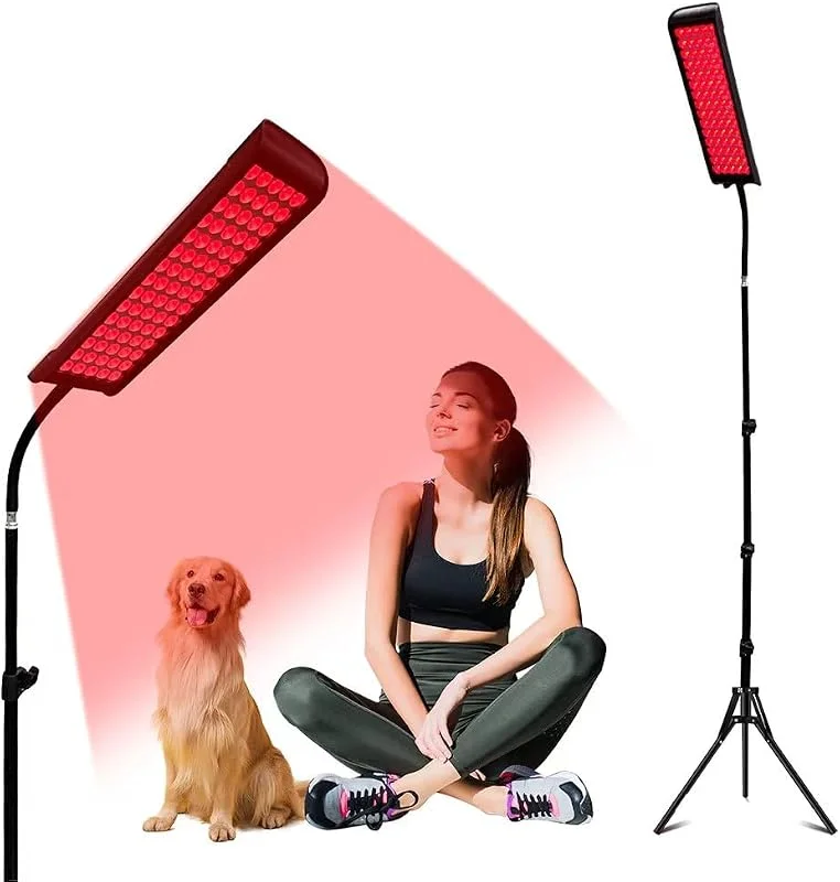 Lampada a luce rossa per corpo, lampade a luce infrarossa con supporto, 660 nm rosso e 850 nm vicino all'infrarosso dispositivo a luce rossa per tutto il corpo — Riscaldamento