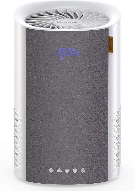 ECOWELL Purificatori d'aria per camera da letto, purificatori d'aria HEPA H13 per casa, ufficio, soggiorno, filtro dell'aria per odori di peli di animali domestici, fumo e polline, piccolo — Umidificatore