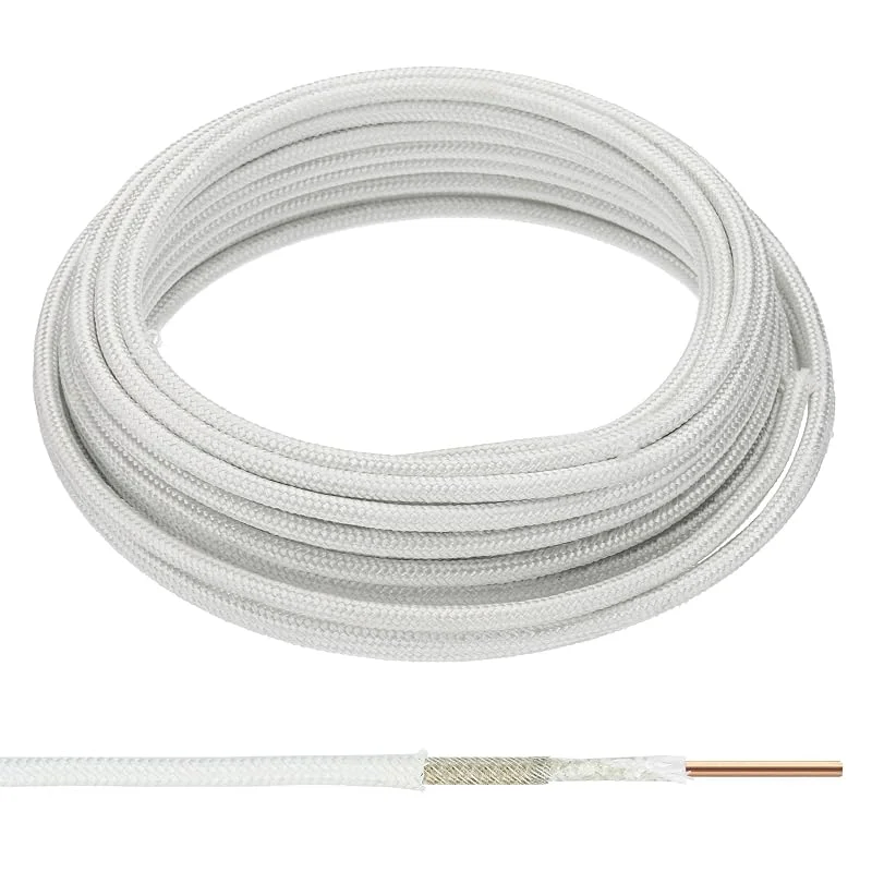 PATIKIL 32, 8ft 11AWG Filo ad Alta Temperatura Vetro di Mica Tessuto Solida — Riscaldamento