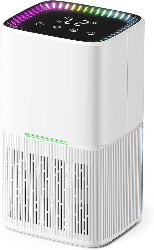 Deumidificatore Casa, Spegnimento Automatico, Silenzioso(Bianco velato)