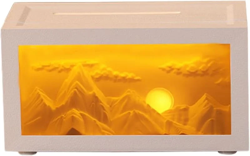 Diffusore Umidificatore Purificatore Con Luce Ambientale Design Montagna