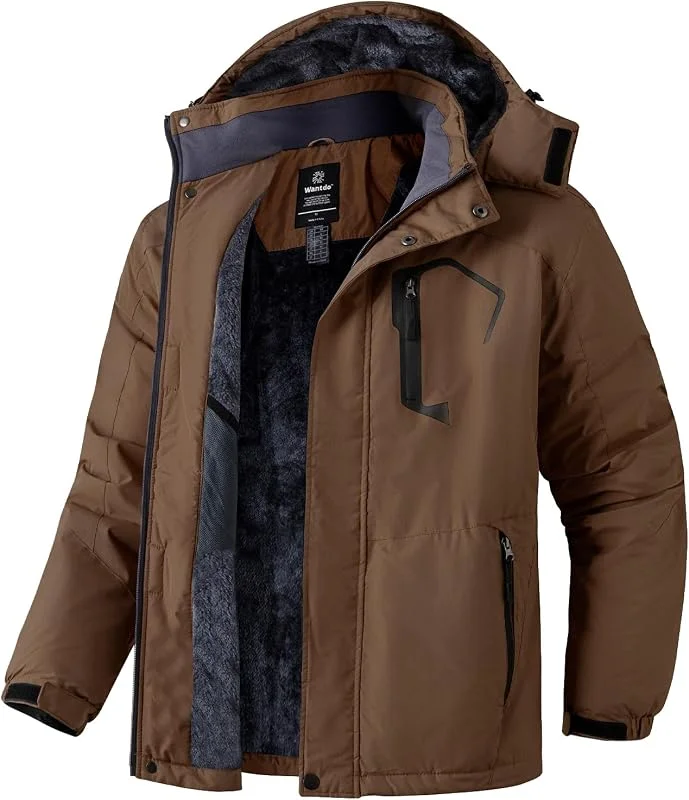 Wantdo Giacca da Sci Uomo Impermeabile Cappotto da Snowboard — Abbigliamento riscaldato