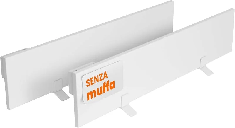 2x Riscaldamento antimuffa 60W, 12 x 60 x 1, 3cm Bianco