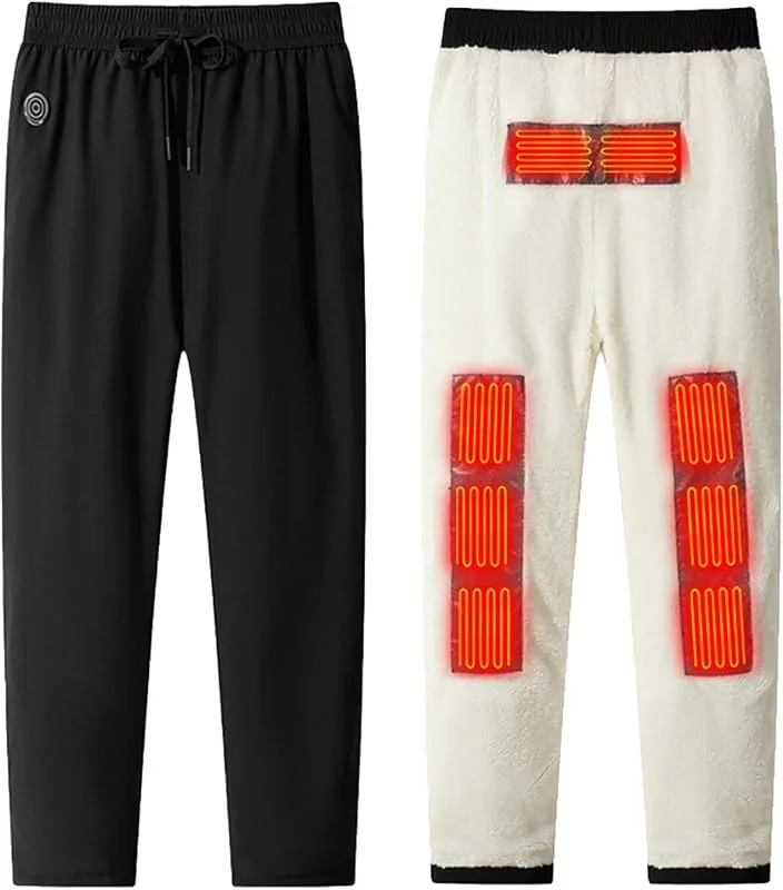 Pantaloni da jogging termici riscaldati per uomo e donna, caldi pantaloni per il tempo libero con pratiche funzioni per lo sport quotidiano — Abbigliamento riscaldato