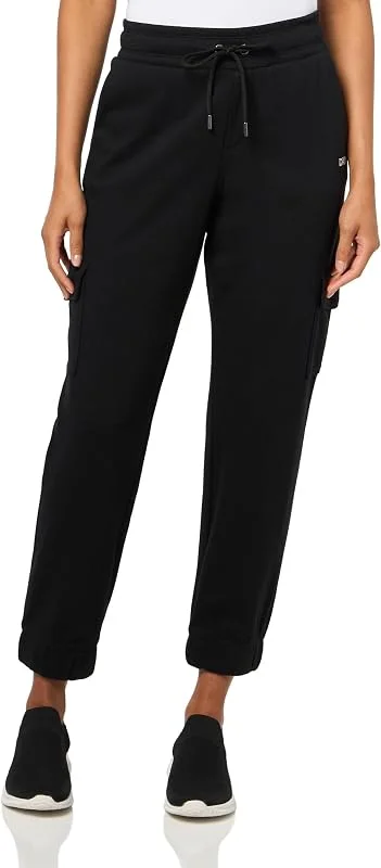 DKNY Pantaloni da jogging cargo da donna con logo Mini Stud — Abbigliamento riscaldato