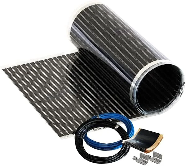 Calorique infrarossi Pellicola Riscaldante elettrico riscaldamento a pavimento 50 cm 90 W, m² - 3, 0 m² - Iscaldamento efficiente ed economico per nuove costruzioni o ristrutturazioni