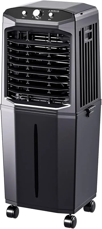 Raffrescatore Evaporativo 60Litri Condizionatore d'aria portatile con Oscillazione 120°3 Velocità Display LED Timer 12H Purificatore d'Aria Raffrescamento Potente Ventilatore Aria Fredda per Casa — Umidificatore