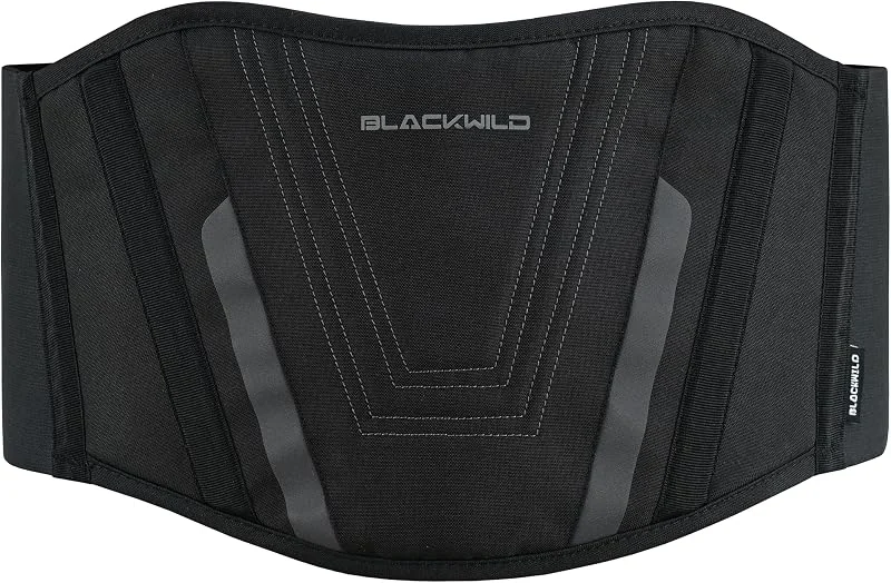 BLACKWILD - Cintura lombare per moto, unisex, colore nero primario stabilizzazione efficace della zona lombare, tiene al caldo i reni — Abbigliamento riscaldato